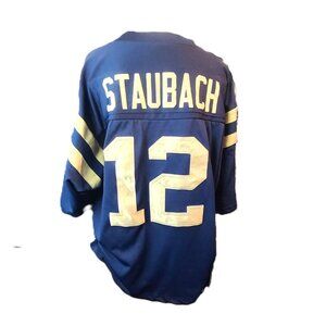 Adidas ROGER STAUBACH True School #12 Navy 1960 Heisman Jersey College Football